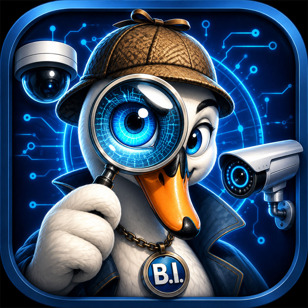 Swanie's Camera Viewer swan brand art